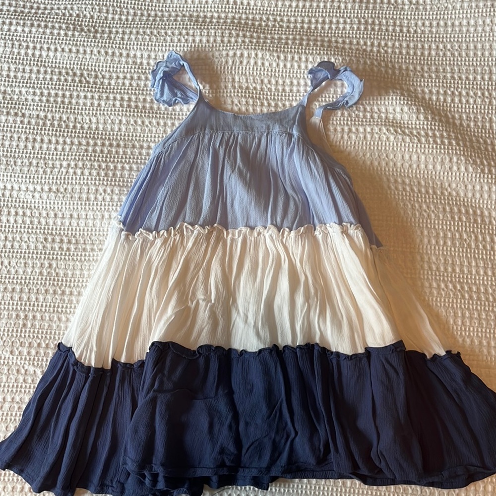 Kids' Little Girl's Colorblock Crinkle Dress